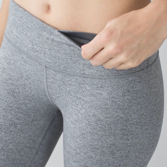 Lululemon Wunder Under Pant Heathered Slate Size 6 - Picture 4 of 10